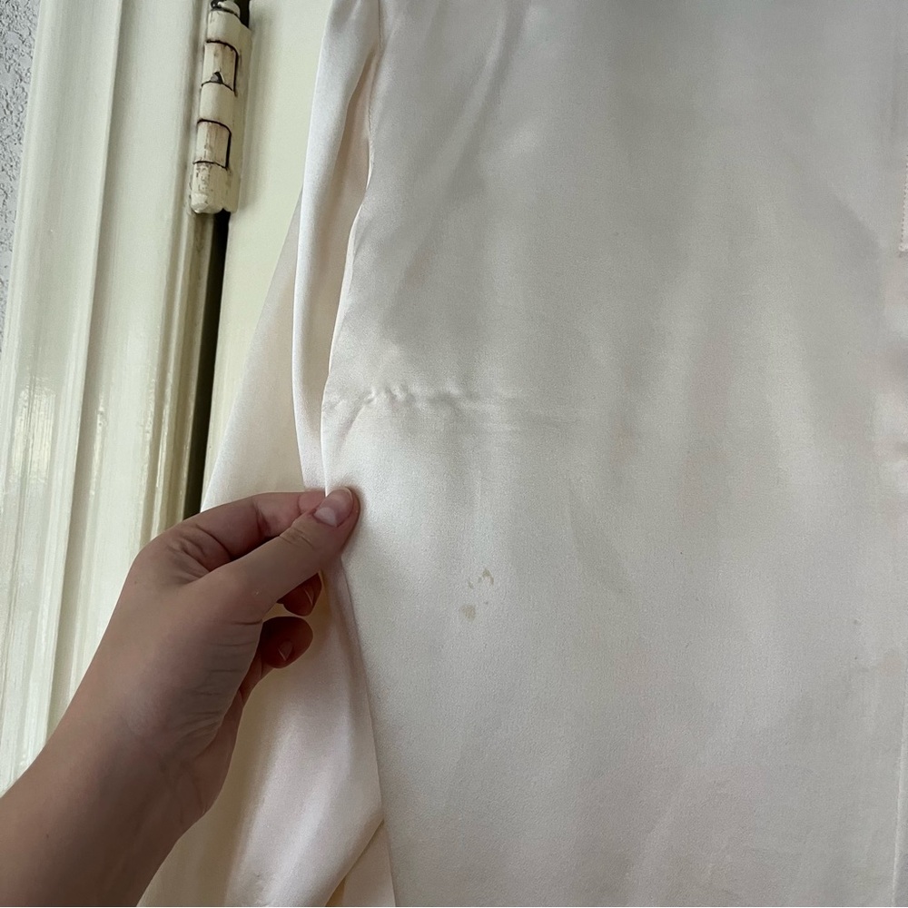 Vintage Silk Ivory Blouse - Picture 10 of 12